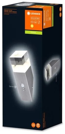 Ledvance - Aplică LED de exterior CRYSTAL cu senzor, 5W/230V, IP44