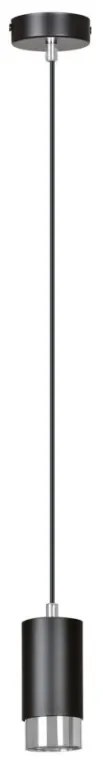 Pendul modern cu spot stil minimalist FUMIKO 1 negru/crom