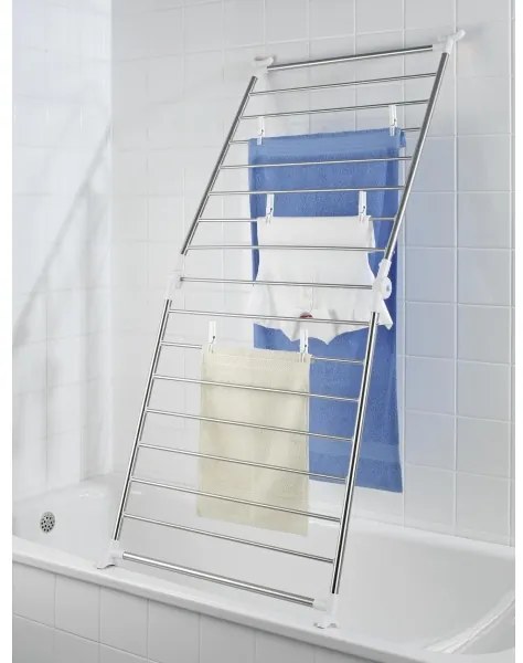 WENKO 3772020100 - Uscător de rufe PROFI 65x150 cm inox/argintiu/alb