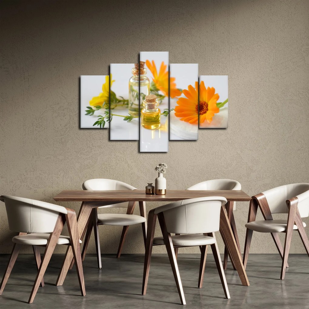 Tablou cu flori portocalii (150x105 cm)