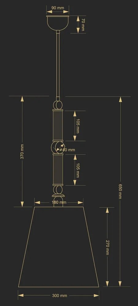 Lustra, Pendul elegant realizat manual TAMARA