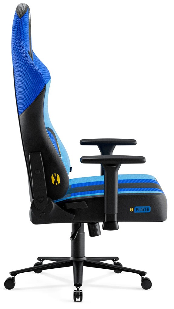 Scaun gaming din material Diablo X-Player 2.0: Frost Black/negru Normal