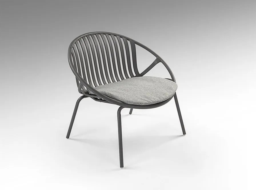 Set mobilier de exterior din 4 piese Saori gri inchis