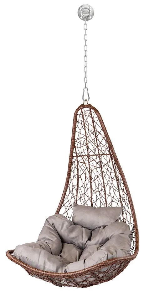 Natal Easy grădină hamac scaun maro cu kit de fixare