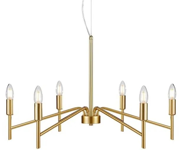 Lustră Markslöjd Monarch, ø 70 cm, auriu