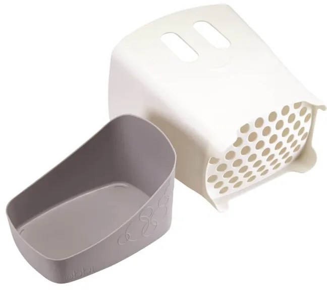 Cos depozitare jucarii de baie gri - Ubbi