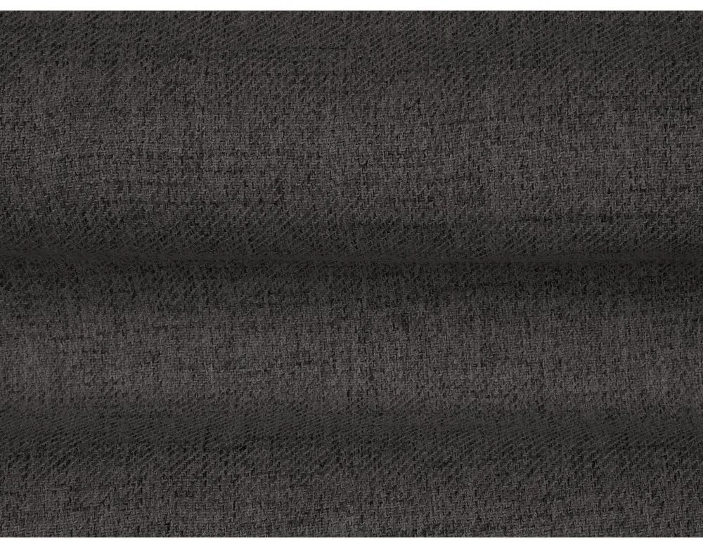 Pat matrimonial negru tapițat cu spațiu de depozitare cu somieră 200x200 cm Mamaia – Micadoni Home