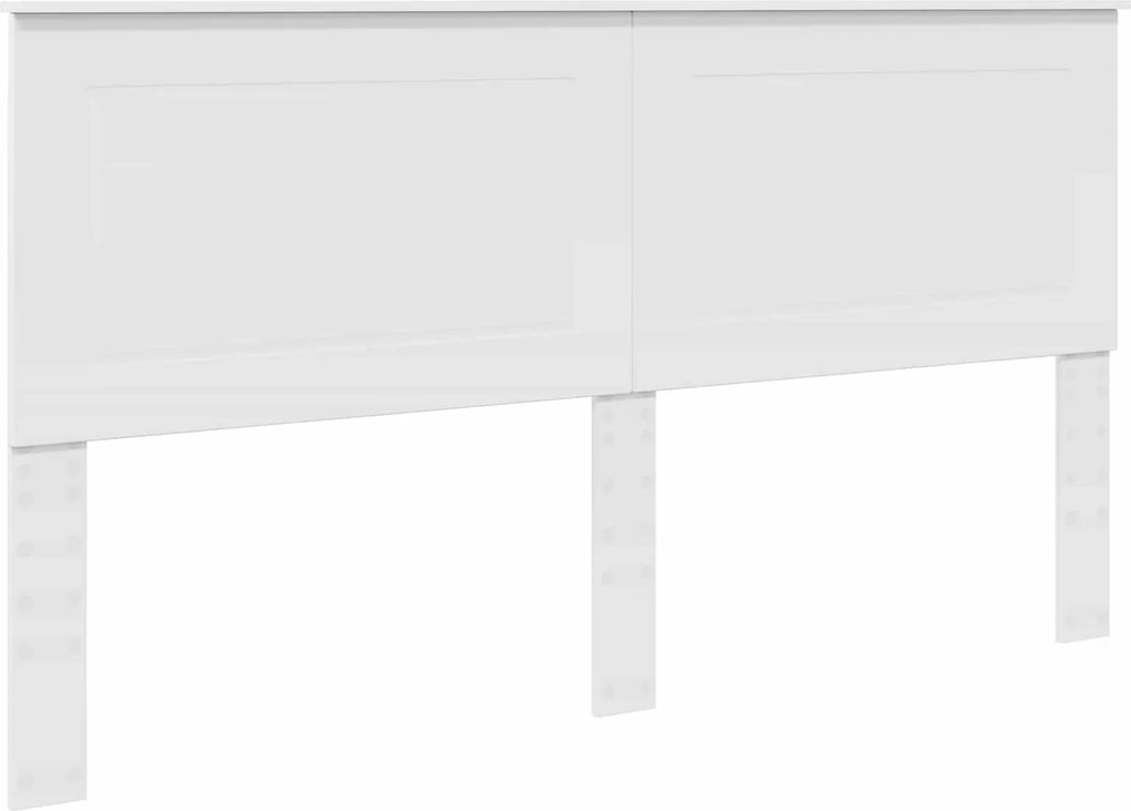 vidaXL Tăblie cap Alb Lemn prelucrat