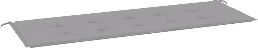 vidaXL Pernă de bancă de grădină, gri, 150x50x4 cm, textil oxford