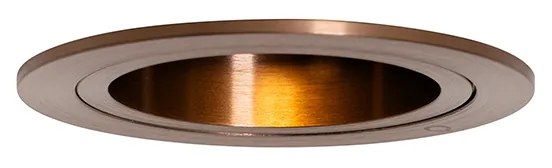 Spot încastrat inteligent bronz închis rotund înclinabil și rotativ, inclusiv Wifi GU10 50mm - Chuck