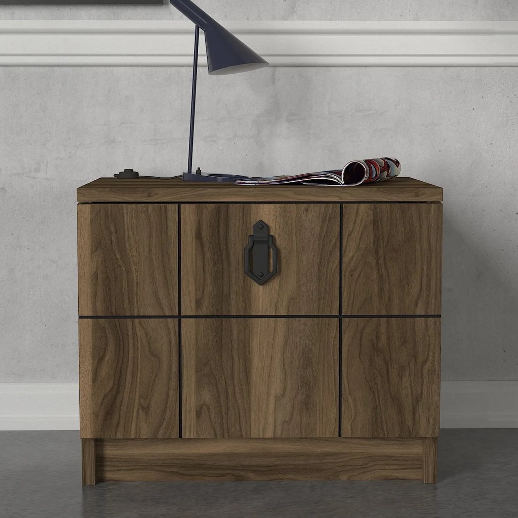 Noptieră Lost - Walnut
