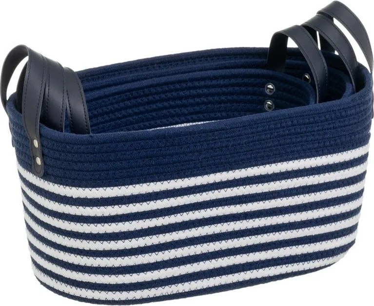 Coșuri de depozitare 3 buc. din material textil 38x22x20 cm – Casa Selección