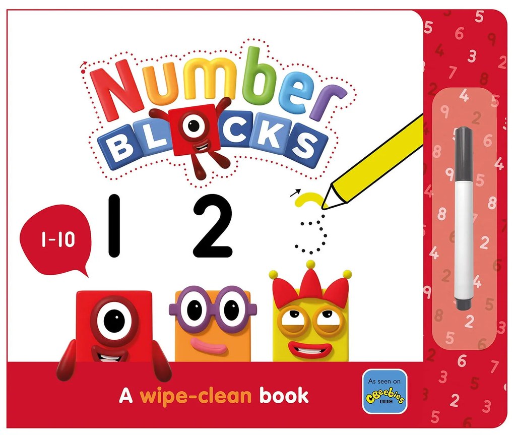 CARTICICA SCRIU SI STERG NUMBERBLOCKS 1-10 - NUMBERBLOCKS (9781782269540)