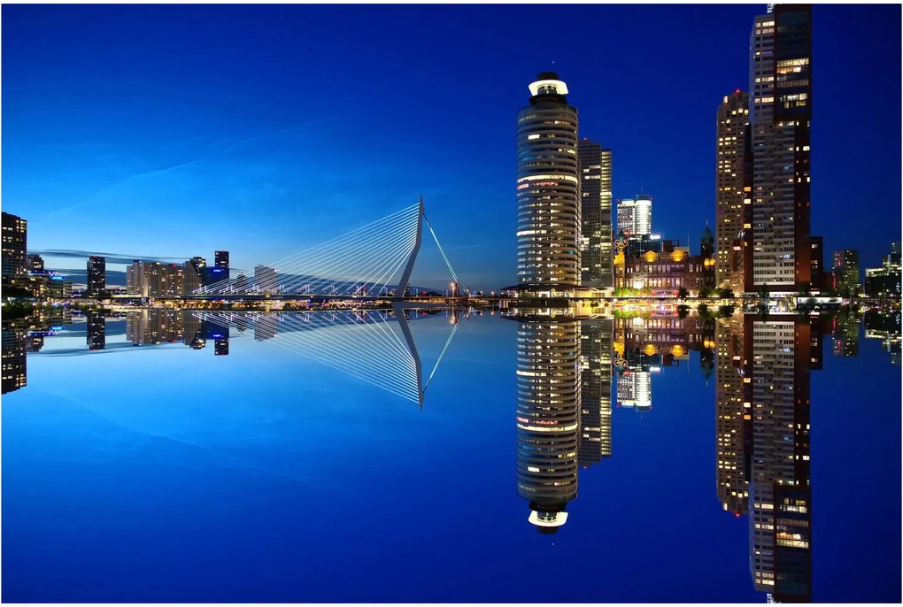Tablou - Rotterdam nocturn (90x60 cm)
