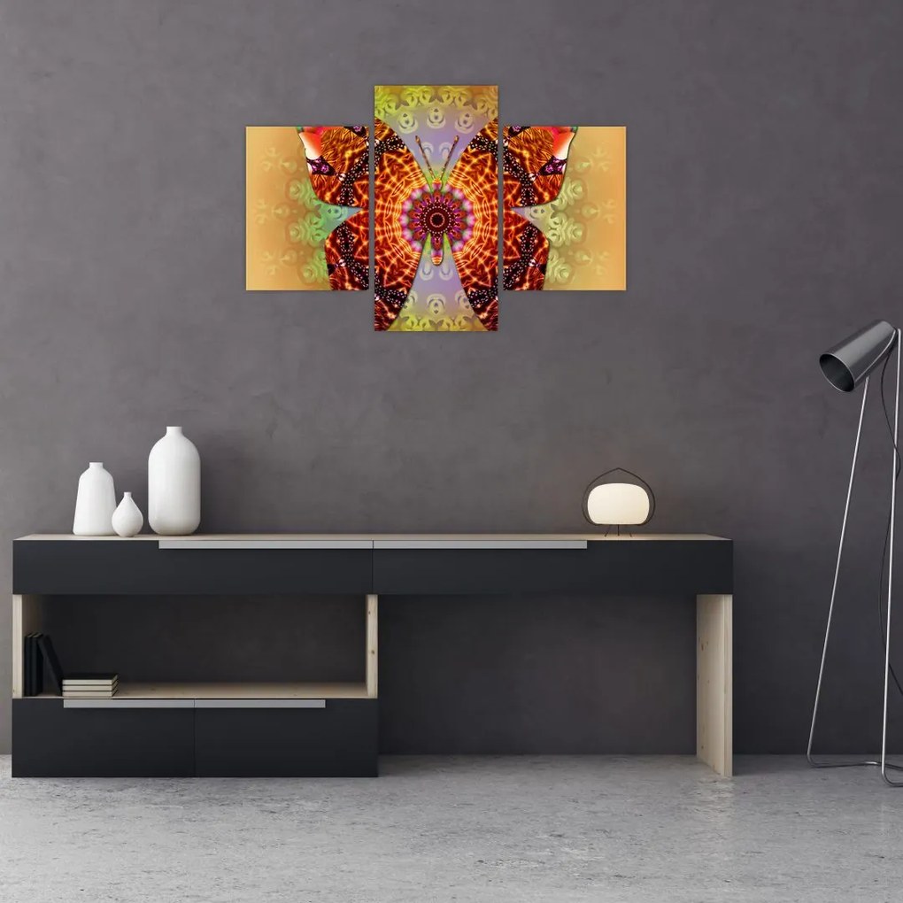 Tablou - Fluture etno (90x60 cm)