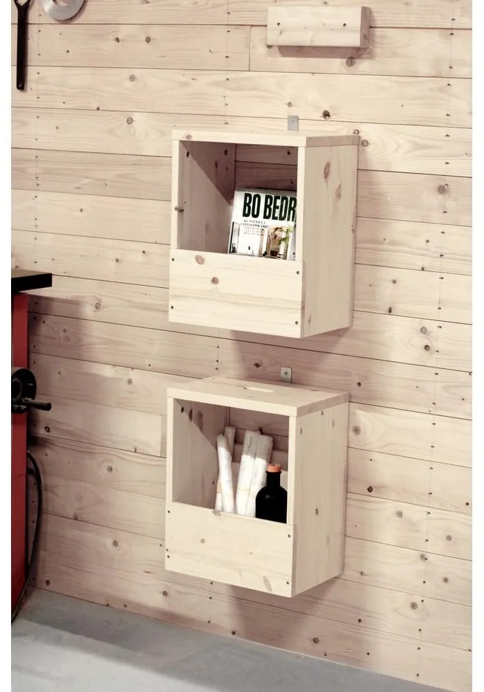 Noptieră în culoare naturală din lemn de pin Grab It – Karup Design