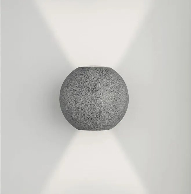 Aplica LED ambientala exterior IP65 SIMENTI Black Sandstone