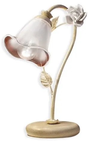 Veioza clasica cu flori din ceramica realizate manual SIENAL