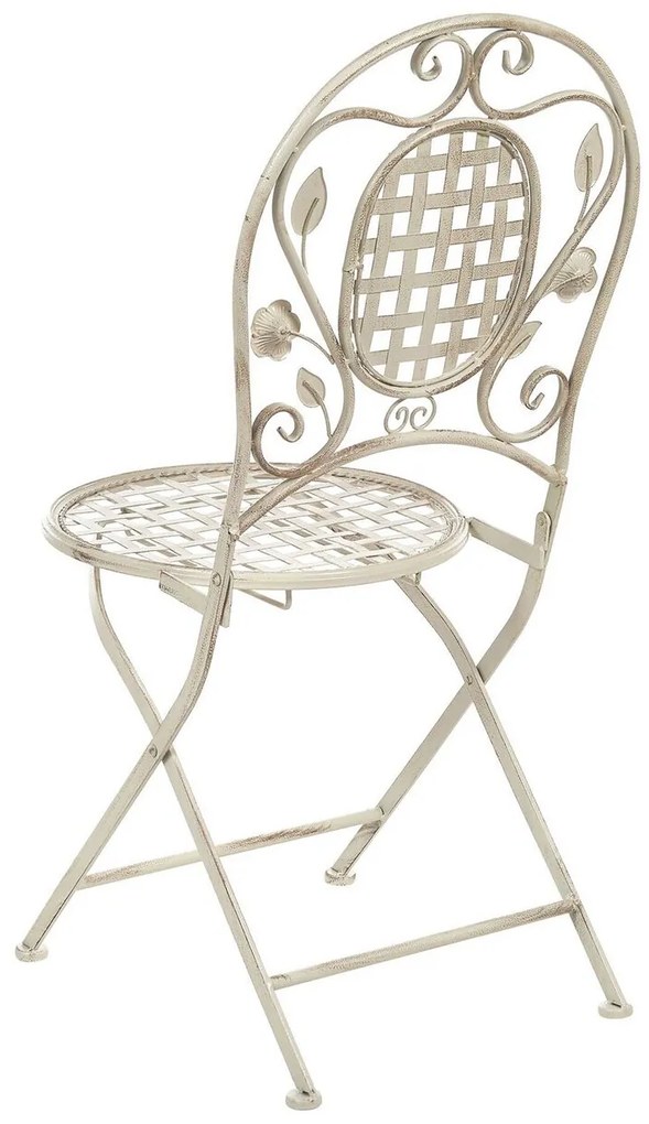 Set 2 buc. scaune de grădină Basilia (alb crem). 1035743