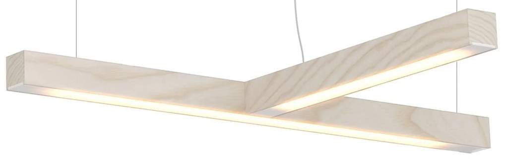 Lampă suspendată LED40 în forma de T, mai multe variante - TUNTO Model: cenușă albă, ulei de ceară