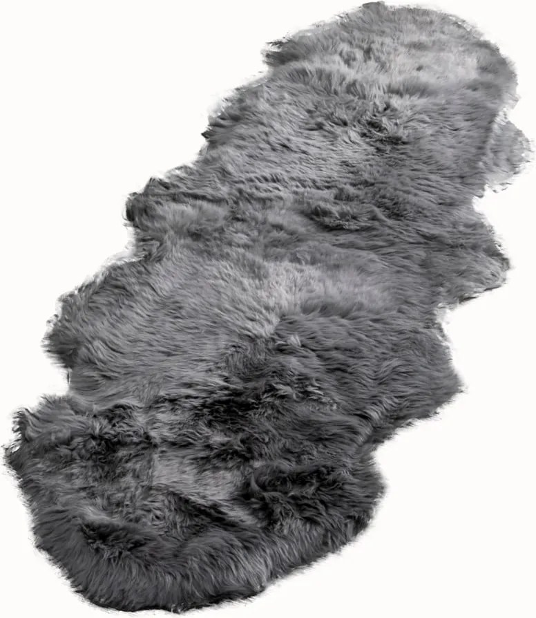Blană de oaie Native Natural Double, 60 x 240 cm, gri