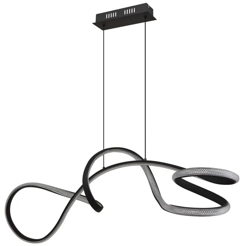 Lustra LED suspendata 4000K SWIRL negru