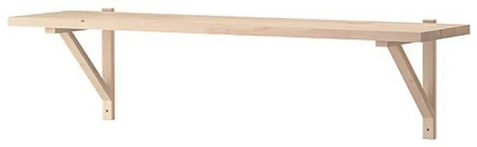 Polita cu suport console, 100x25x22 cm, PAL Stejar