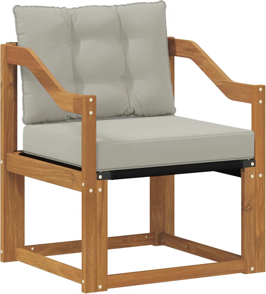 vidaXL Set de canapele de exterior Lemn solid de Acacia și Textilene