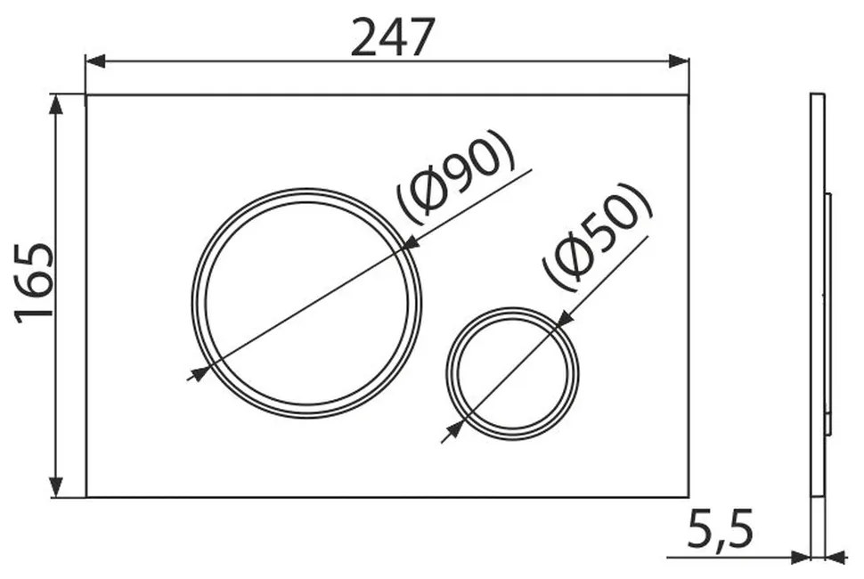 Set vas wc rimless cu capac soft close Fluminia Paris, rezervor incastrat si clapeta crom lucios Alcaplast