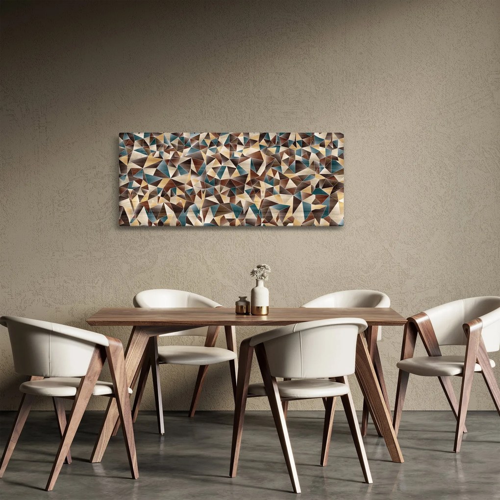 Tablou - Triunghiuri (120x50 cm)