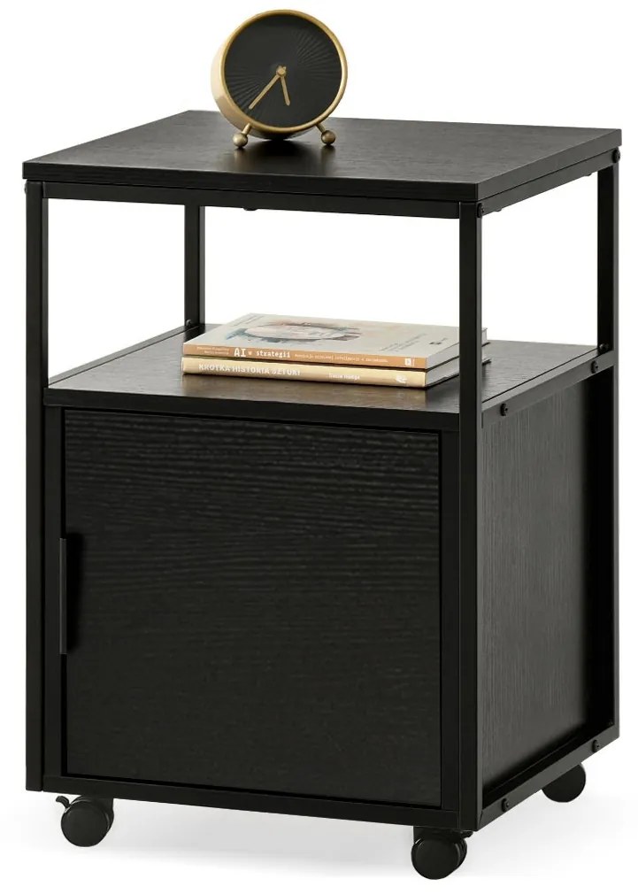 Dulap Adlo (lemn negru + negru). Promo -7%. 1111797