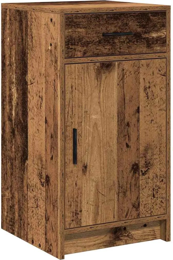 vidaXL Bufet cu sertar Lemn vechi 40 x 40.5 x 75 cm Lemn compozit