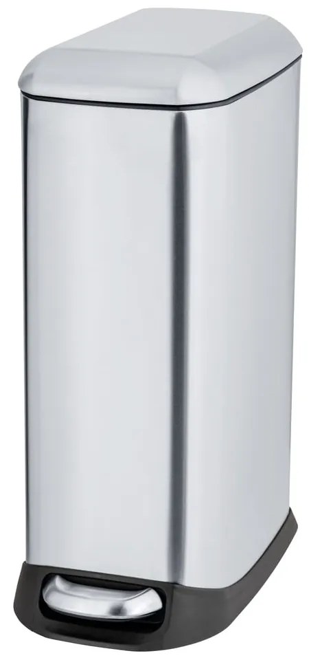 Coș de gunoi argintiu cu pedală din oțel inoxidabil 20 l Design – Wenko