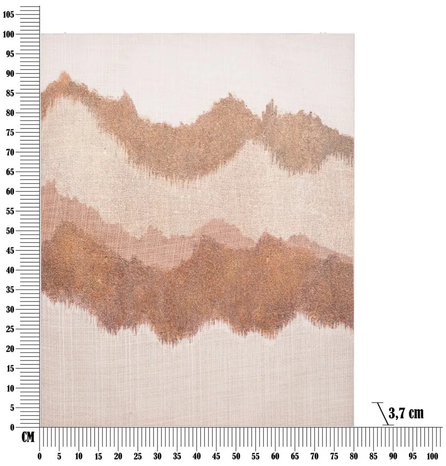 Tablou pictat manual 80x100 cm Browny - Mauro Ferretti