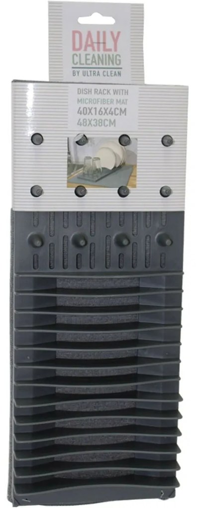 Scurgător de vase cu suport din microfibră
