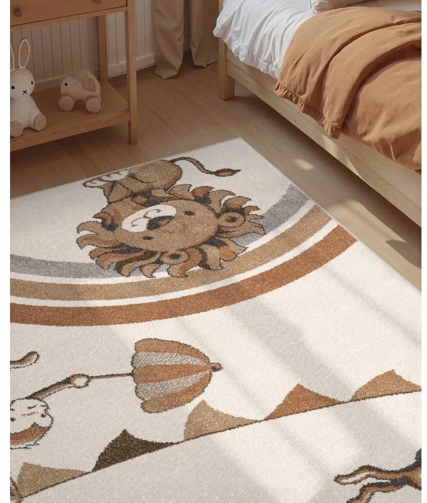 Covor pentru copii crem 160x230 cm Roar like a Lion Rainbow Party – Villeroy&amp;Boch