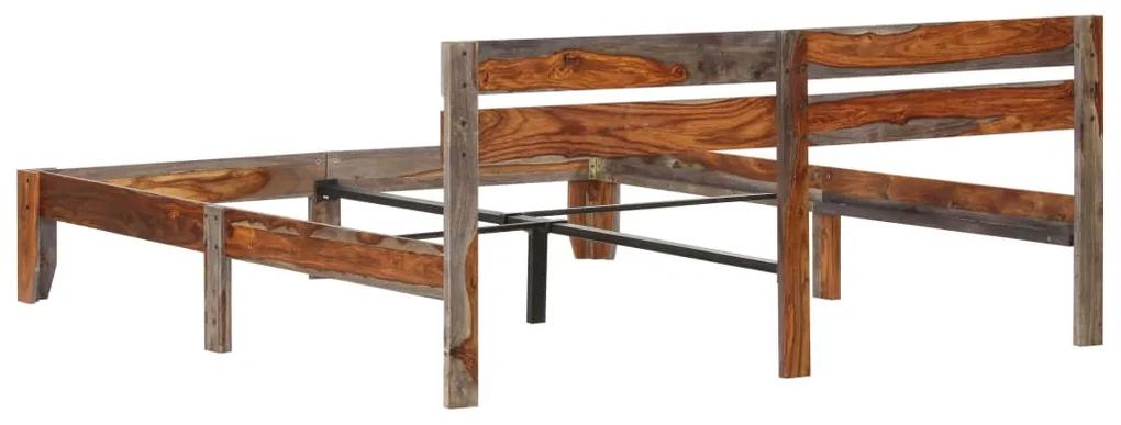 Cadru de pat, 160 x 200 cm, lemn masiv de sheesham 160 x 200 cm