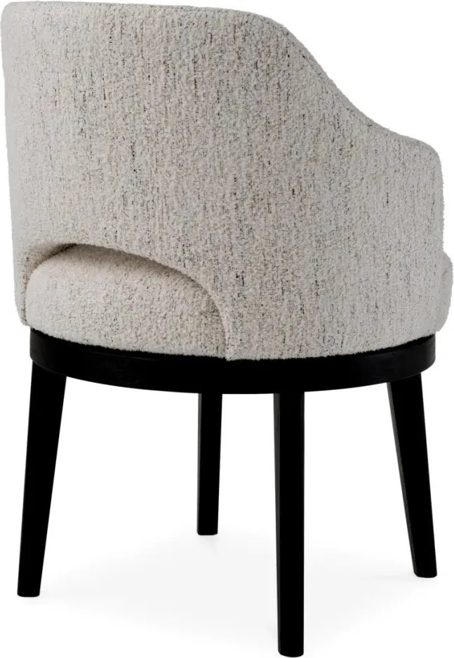 Scaun dining design LUX Sofia, Seashell off white