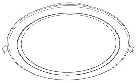 Philips RASTABAN - Corp de iluminat LED încastrat, 20W, 230V (80088/17/16)