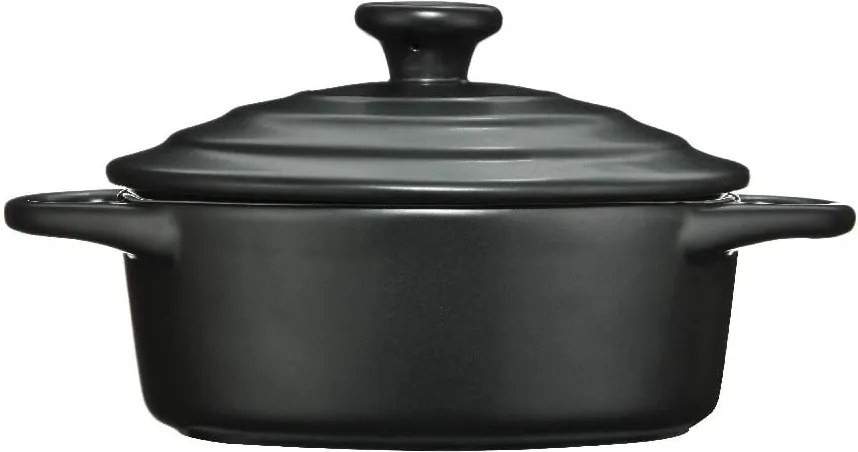 Oală din ceramică Premier Housewares, 600 ml, negru