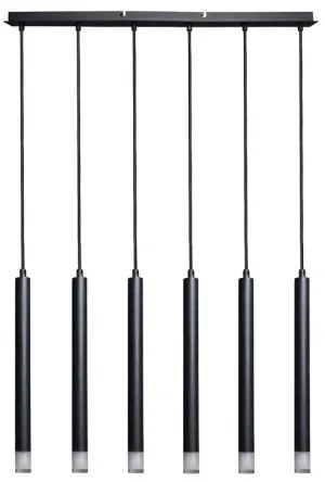 Lustră pe cablu Rabalux 72362 RAMIRA 6xG9/5W/230V negru