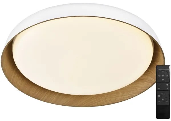 Plafonieră LED dimabilă Top Light SATELLITE LED/36W/230V 3000-6500K alb/maro + telecomandă