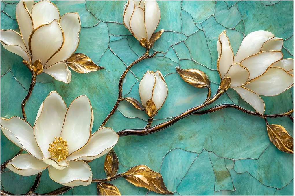 Tablou - Magnolii 3D (90x60 cm)