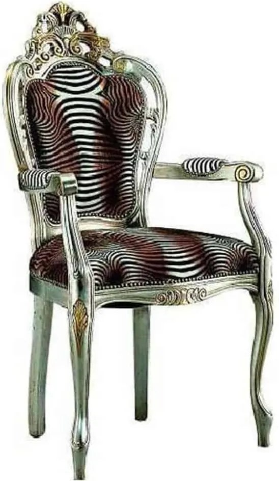 Scaun lemn masiv clasic Duchess cu Spătar Tapițat, 57 × 58 × 107 cm - Nuc