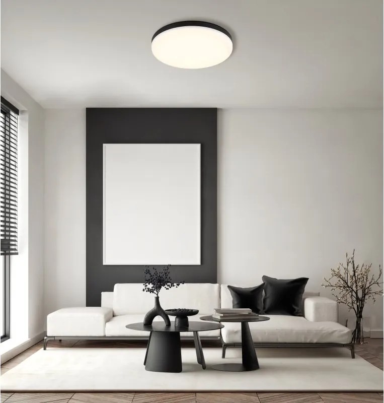Plafoniera LED design circular MATTHEW negru