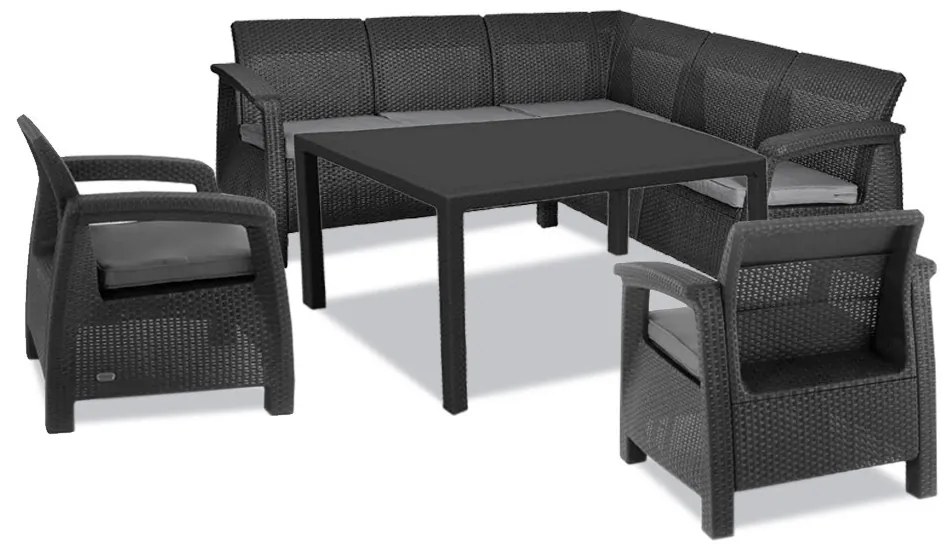 Set de mobilier de grădină Corfu Relax duo cu masă melodică