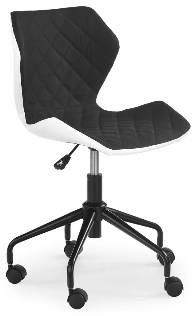 Scaun birou Matrix alb/negru - H 78-88 cm