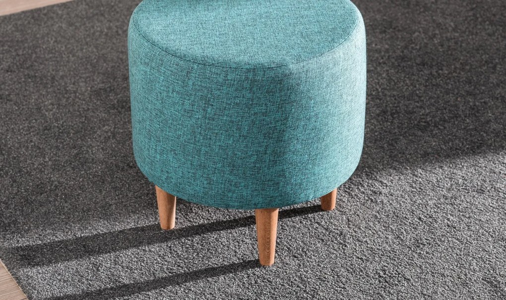 Taburet tapițat Liza - Turquoise