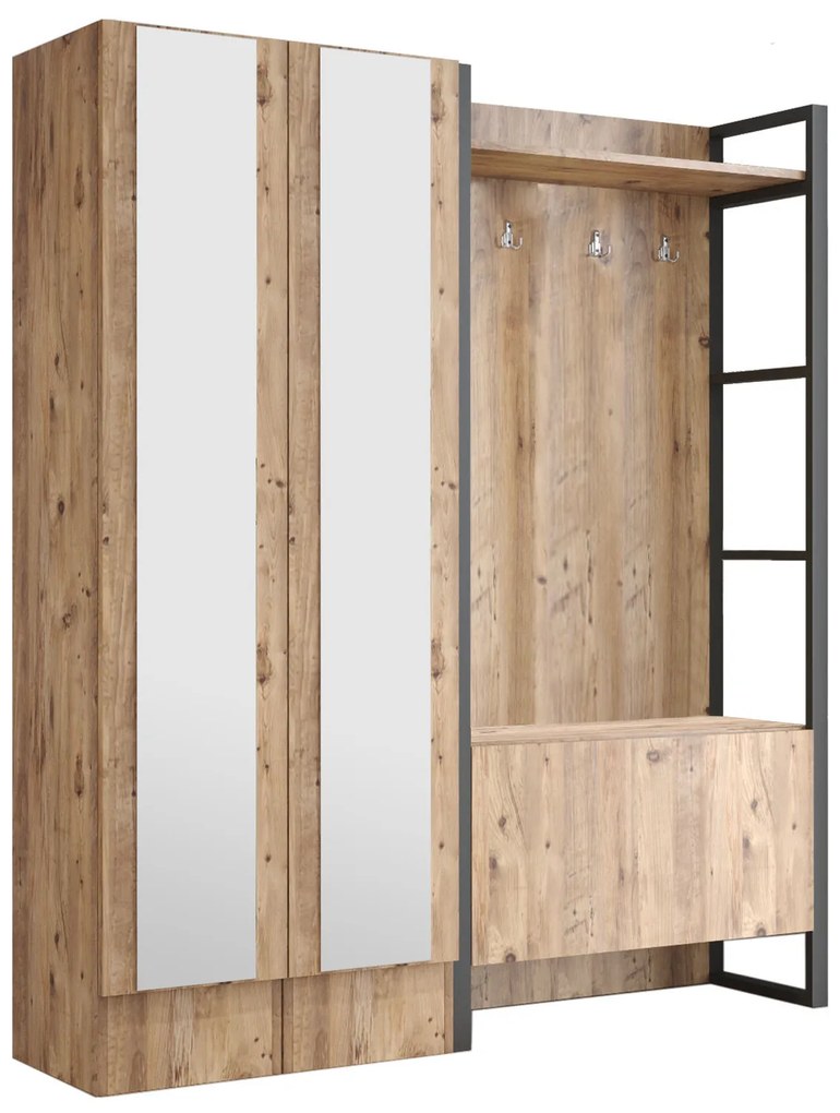 Set mobilier pentru hol Mike 18 (Pin atlantic). 1072605