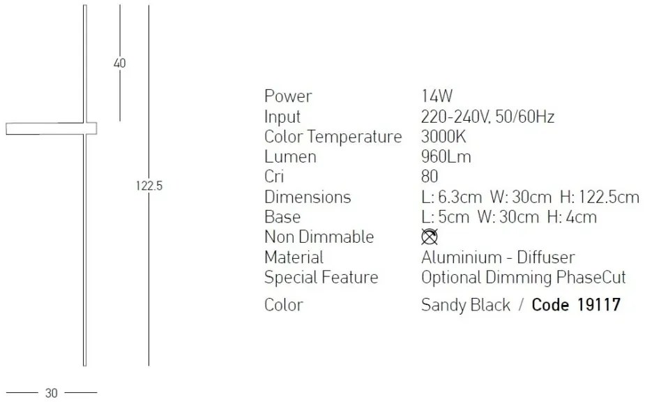 Aplica LED moderna stil minimalist Cliff